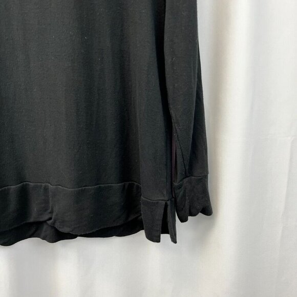 Half Moon by Modern Movement Womens Black Long Sleeve Cut Out Back Shirt Large - Picture 6 of 9